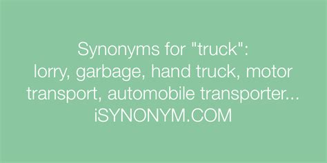 truck synonym|More.